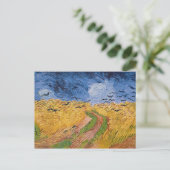 Vincent van Gogh | Radfeld mit Krähen, 1890 Postkarte (Stehend Vorderseite)