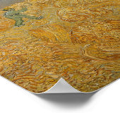 Vincent van Gogh | Radfeld mit Sensenmann, 1889 Poster (Ecke)