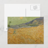 Vincent van Gogh | Radfeld mit Sensenmann, 1889 Postkarte (Vorne/Hinten)
