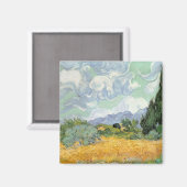 Vincent van Gogh | Radfeld mit Zypressen, 1889 Magnet (Vorderseite/Rückseite)