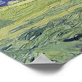 Vincent van Gogh | Radfelder unter Thunderclow Poster (Ecke)