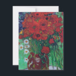 Vincent Van Gogh - Red Poppies and Daisies Dankeskarte<br><div class="desc">Vincent Van Gogh - Red Poppies and Daisies</div>