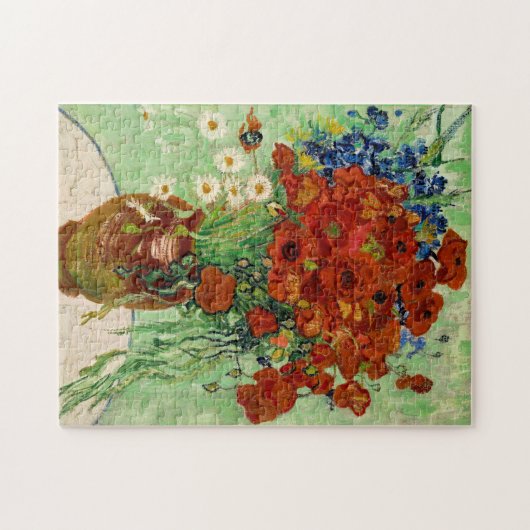 Vincent Van Gogh Red Poppies and Daisies in einer  Puzzle (Horizontal)