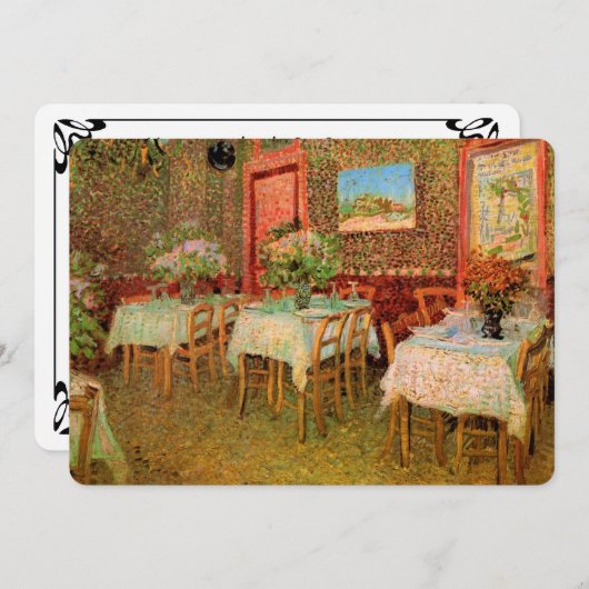 Vincent van Gogh Restaurant Soft Open Einladung (Vorne/Hinten)