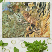 Vincent van Gogh Road bei Saint-Remy, weibliche Ab Geschirrtuch (Gefaltet)