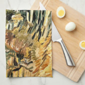 Vincent van Gogh Road bei Saint-Remy, weibliche Ab Geschirrtuch (Viertel Falte)