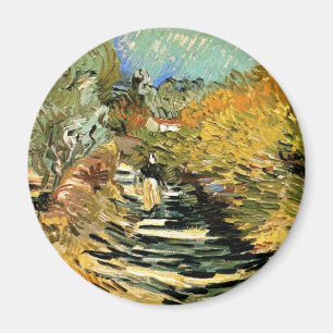 Vincent van Gogh Road bei Saint-Remy, weibliche Ab Magnet