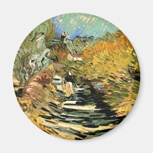 Vincent van Gogh Road bei Saint-Remy, weibliche Ab Magnet (Vorne)