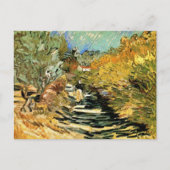 Vincent van Gogh Road bei Saint-Remy, weibliche Ab Postkarte (Vorderseite)