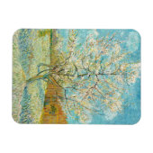 Vincent van Gogh - Rosa blühender Pfirsichbaum Magnet (Horizontal)