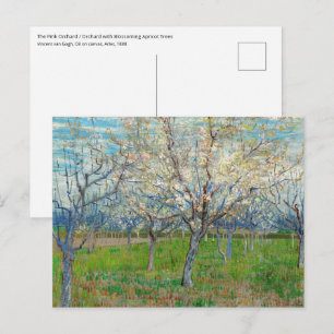 Vincent van Gogh - Rosa Obstgarten Postkarte