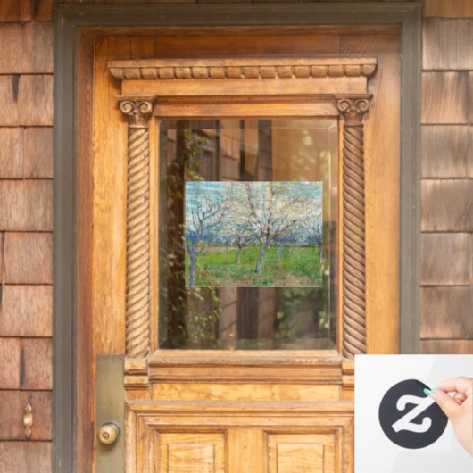Vincent van Gogh - Rosa Orchard Fensteraufkleber (Haustür)