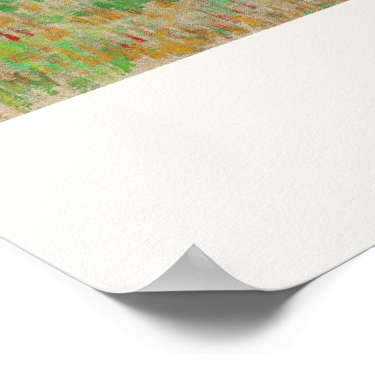 Vincent van Gogh Rosa Orchard Festival Moon and St Poster (Ecke)