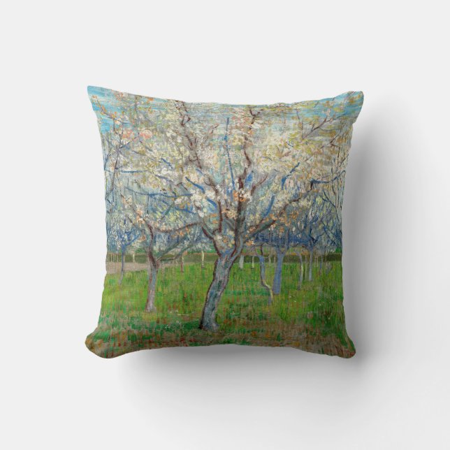Vincent van Gogh - Rosa Orchard Kissen (Vorderseite)