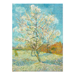Vincent van Gogh - Rosa Pfirsichbaum in Blüte Fotodruck