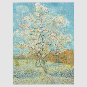 Vincent van Gogh - Rosa Pfirsichbaum in Blüte Seidenpapier