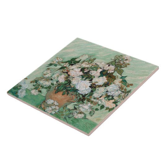 Vincent van Gogh | Rose, 1890 Fliese (Seite)