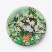 Vincent Van Gogh Rose (1890) Pappteller (Vorderseite)