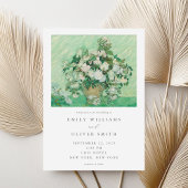 Vincent Van Gogh Rose Floral Wedding Einladung