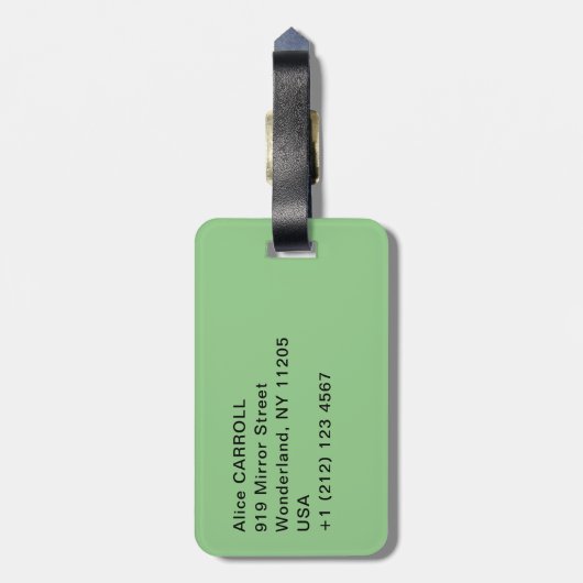 Vincent van Gogh - Rose Gepäckanhänger (Rückseite vertikal)