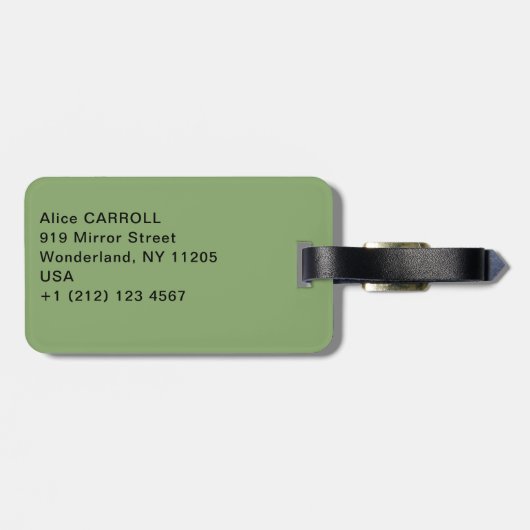 Vincent van Gogh - Rose Gepäckanhänger (Rückseite horizontal)