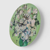 Vincent van Gogh - Rose Große Wanduhr (Winkel)