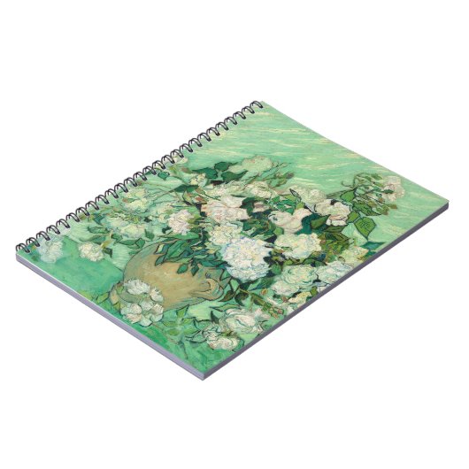 Vincent van Gogh Rose Impressionist Notizblock (Linke Seite)