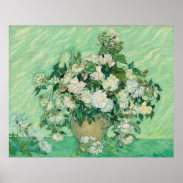 Vincent van Gogh Rose Impressionist Poster