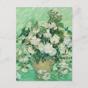Vincent van Gogh Rose Impressionist Postkarte