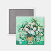 Vincent van Gogh Rose Magnet (Vorderseite/Rückseite)