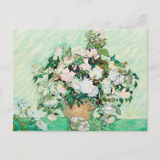 Vincent van Gogh Rose Malerei Postkarte (Vorderseite)