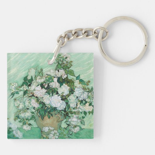 Vincent van Gogh - Rose Schlüsselanhänger (Rückseite)