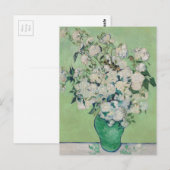 Vincent Van Gogh Rose Schöner Impressionist Postkarte (Vorne/Hinten)