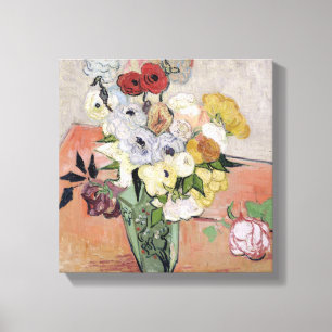 Vincent van Gogh   Rose und Anemonen, 1890 Leinwanddruck