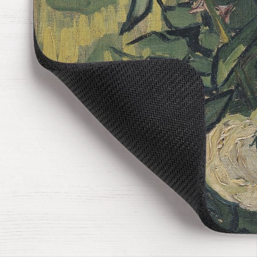 Vincent van Gogh - Rose und Käfer Mousepad (Ecke)