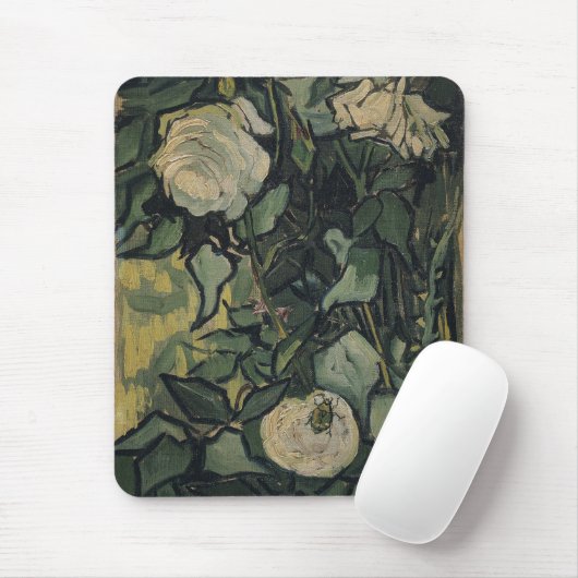 Vincent van Gogh - Rose und Käfer Mousepad (Mit Mouse)