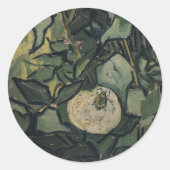 Vincent van Gogh - Rose und Käfer Runder Aufkleber (Vorderseite)