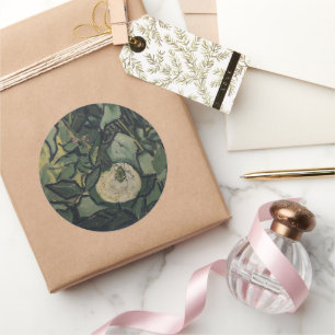 Vincent van Gogh - Rose und Käfer Runder Aufkleber