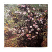 Vincent Van Gogh - Rosebush in Blossom Fine Art Fliese (Vorderseite)