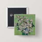 Vincent van Gogh - Rosen Button (Vorne & Hinten)