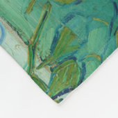 Vincent van Gogh - Rosen Fleecedecke (Ecke)