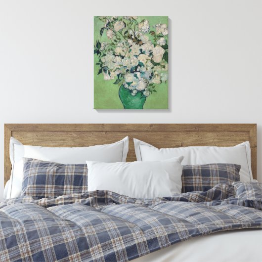 Vincent van Gogh Rosen Leinwanddruck (Insitu (Schlafzimmer))