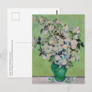 Vincent van Gogh - Rosen Postkarte
