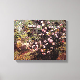 Vincent Van Gogh - Rosenbusch in Blüte Kunstwerk Leinwanddruck