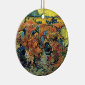 Vincent Van Gogh - Roter Weingarten bei Arles Male Keramikornament (Rechts)