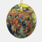 Vincent Van Gogh - Roter Weingarten bei Arles Male Keramikornament (Links)