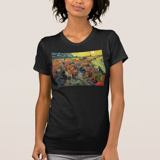 Vincent Van Gogh - Roter Weingarten bei Arles Male T-Shirt (Vorderseite)