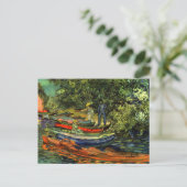 Vincent Van Gogh Rowing Boats Postkarte (Stehend Vorderseite)