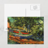 Vincent Van Gogh Rowing Boats Postkarte (Vorne/Hinten)