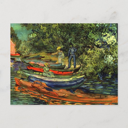 Vincent Van Gogh Rowing Boats Postkarte (Vorderseite)